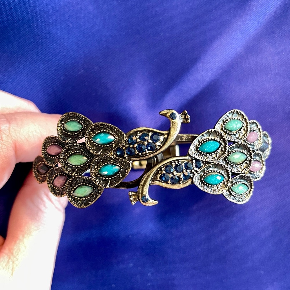 Peacock Cuff Bracelet